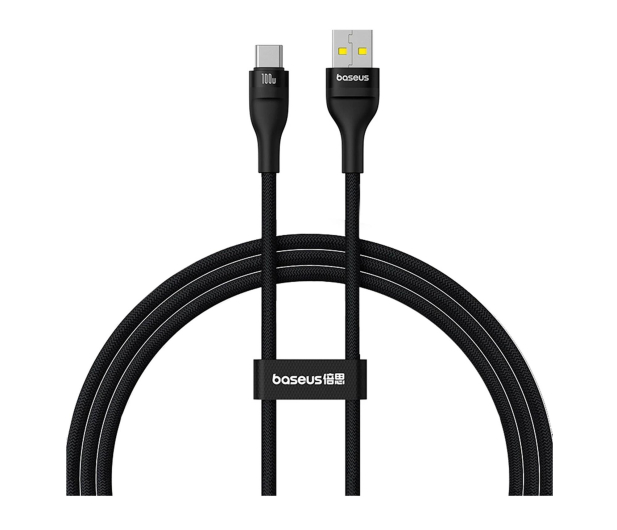 Baseus Kabel Flash 2 USB-A / USB-C 100W 1 m - czarny - 1502167 - zdjęcie